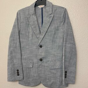 Cat & Jack child Boy Jacket Suit blazer sports coat light blue gray 10